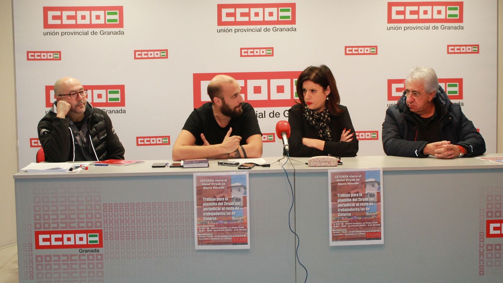 Rueda de prensa, esta mañana en CCOO