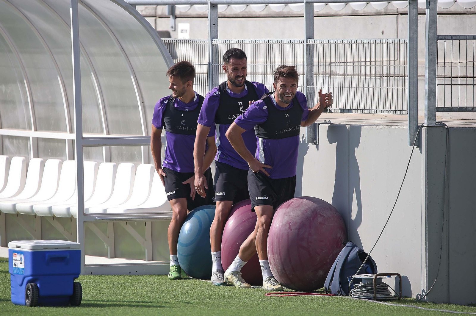 El entrenamiento de la Balona, en imágenes