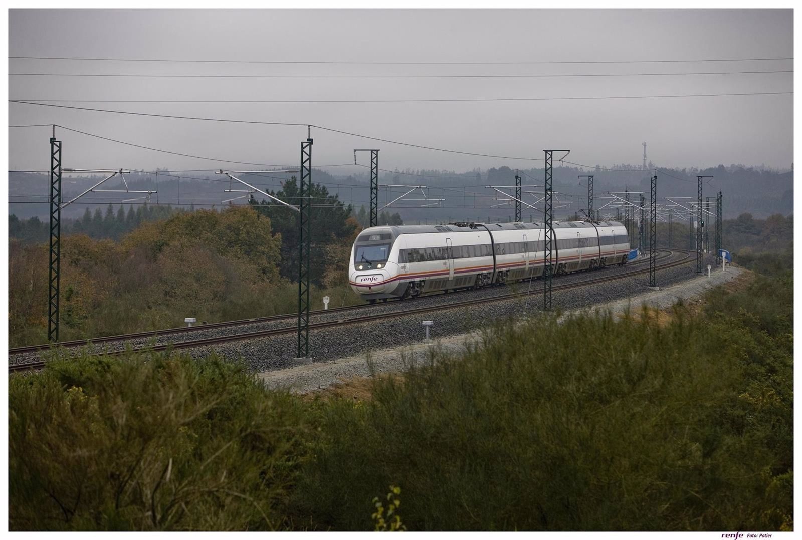 Tren Intercity como el que presta el servicio entre Almería y Madrid