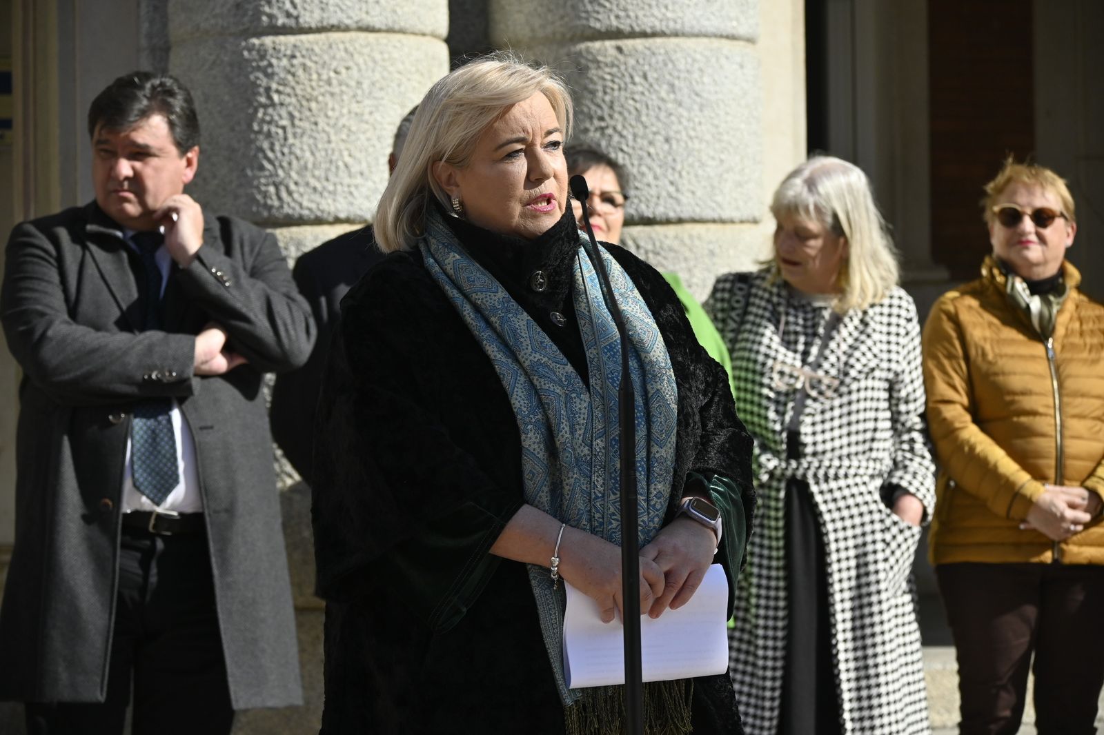 Imágenes de la lectura del llamamiento, del Día Mundial contra el Cancer.