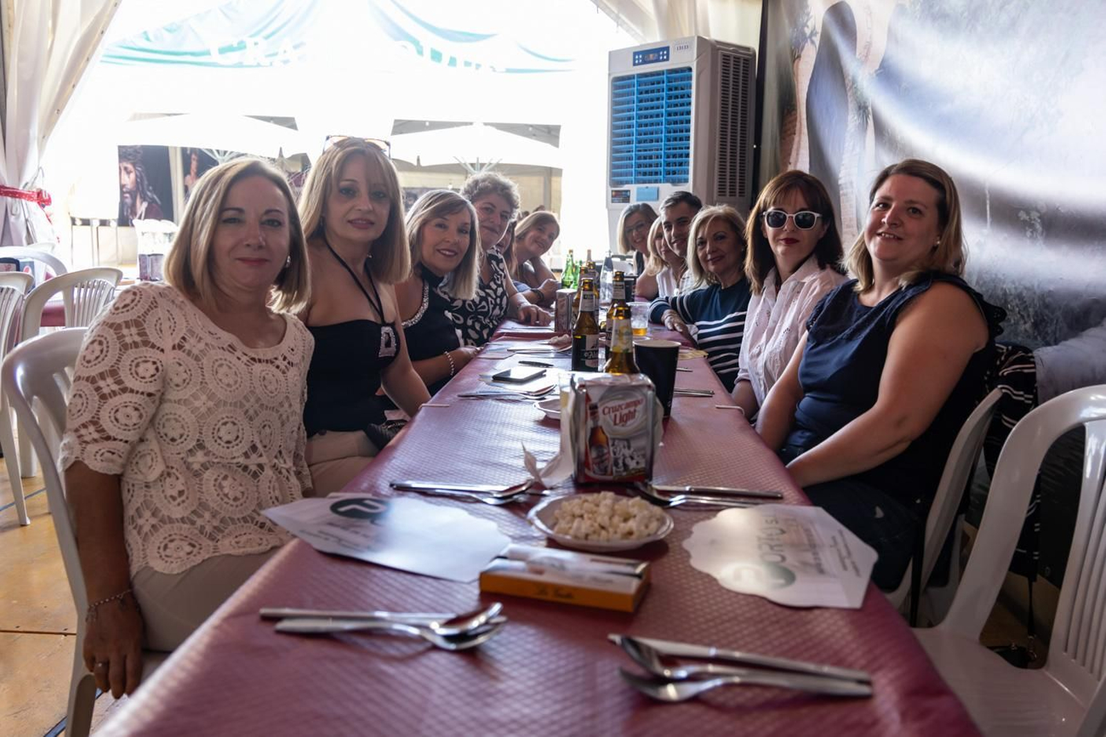Las comidas de empresa se suceden en la Feria de San Lucas