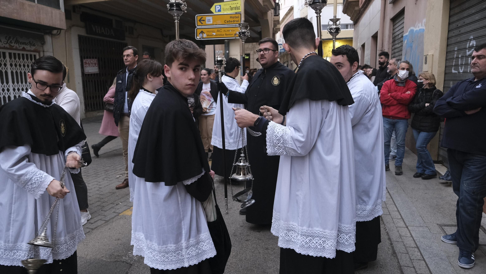 Procesión del Encuentro en Almería, en imágenes.