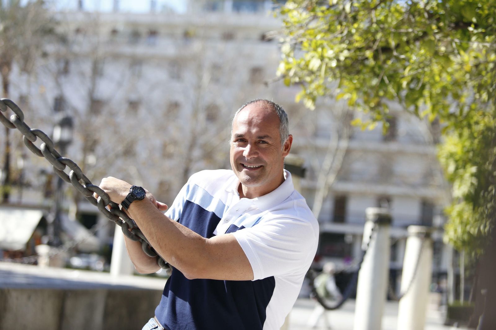 Curro Segura, antes de la entrevista con Diario de Sevilla.
