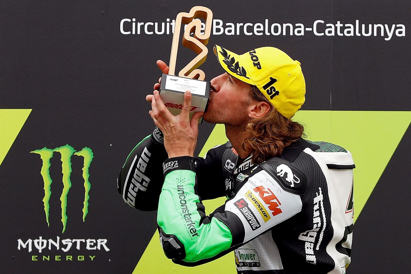 Darryn Binder celebra el triunfo