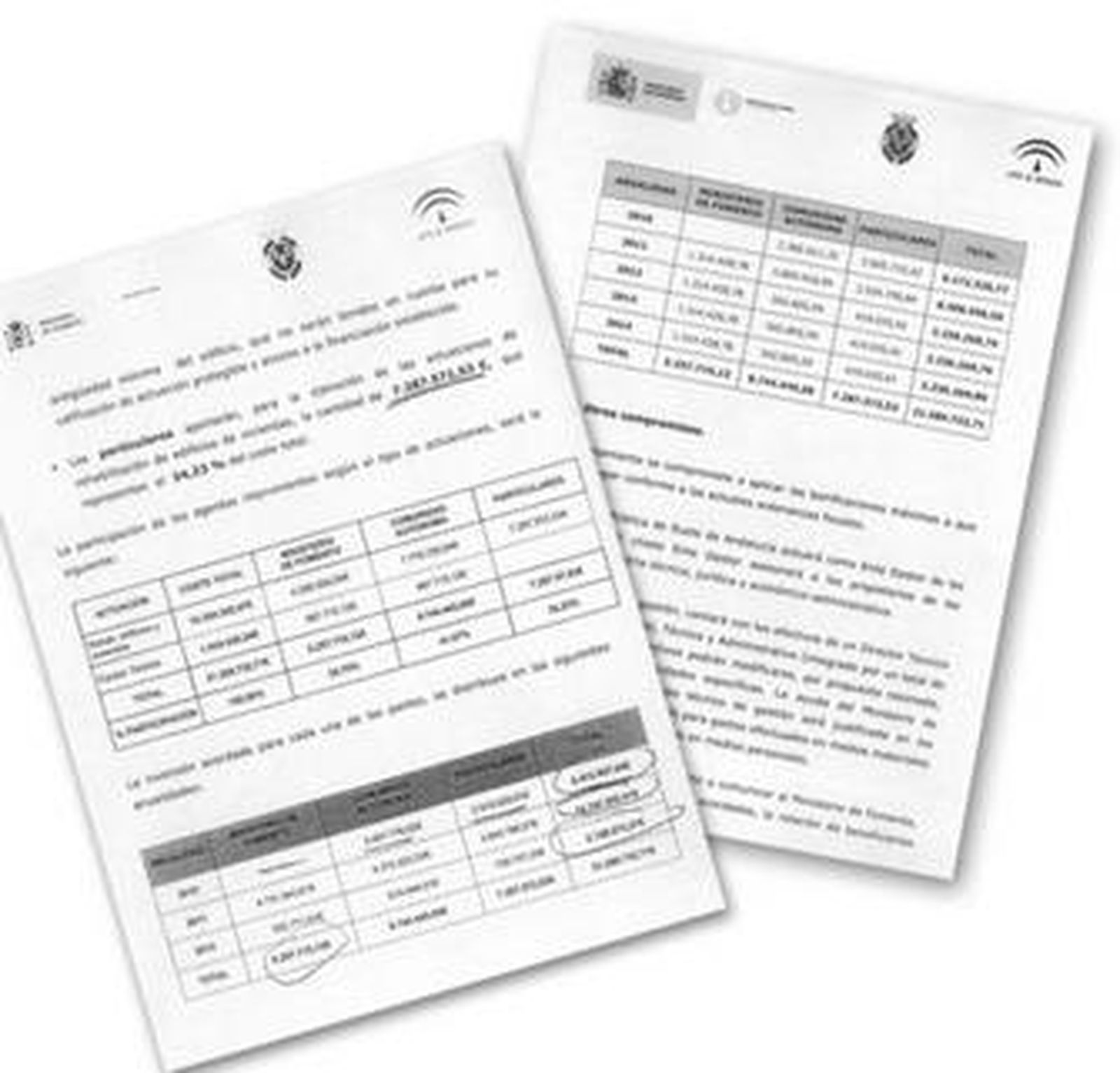 La Junta maneja datos diferentes en 2 convenios