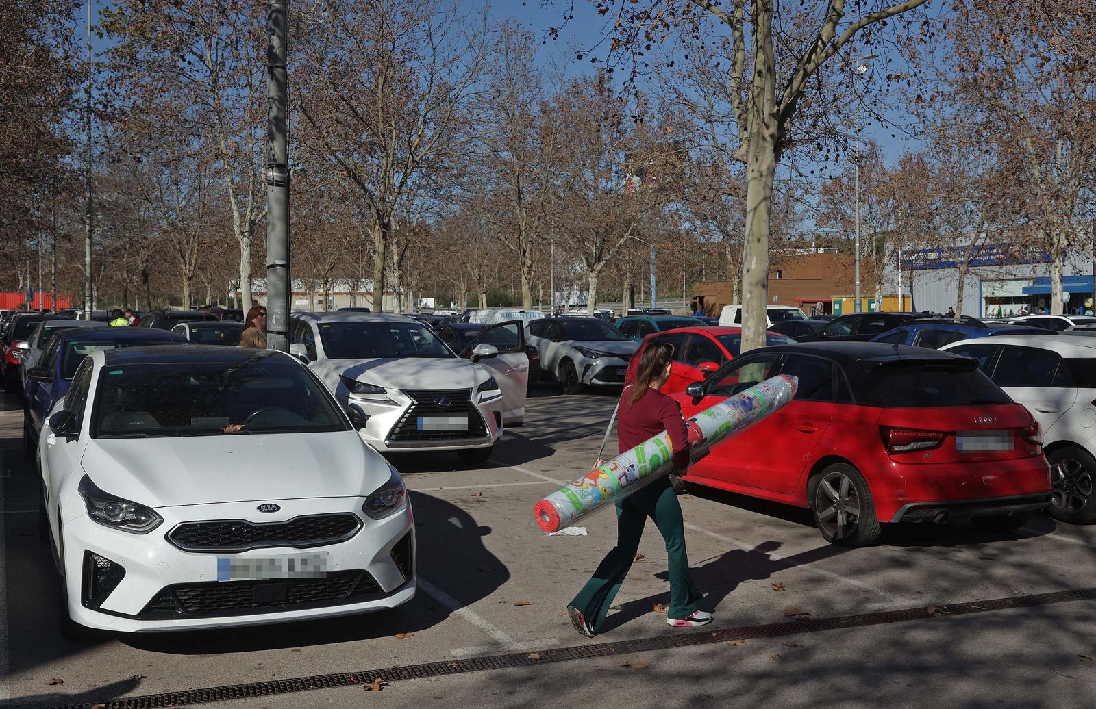 Fotos de compras navideñas en la comarca
