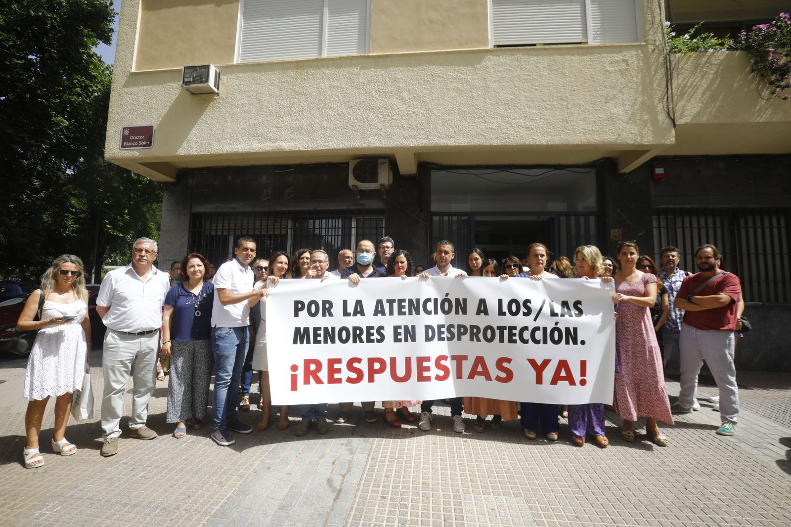 Protesta del personal del Sistema de Protección a la Infancia de Córdoba.