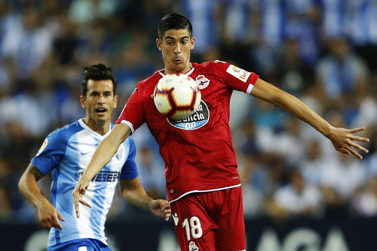 Carlos Fernández durante un partido de la pasada Liga 1|2|3