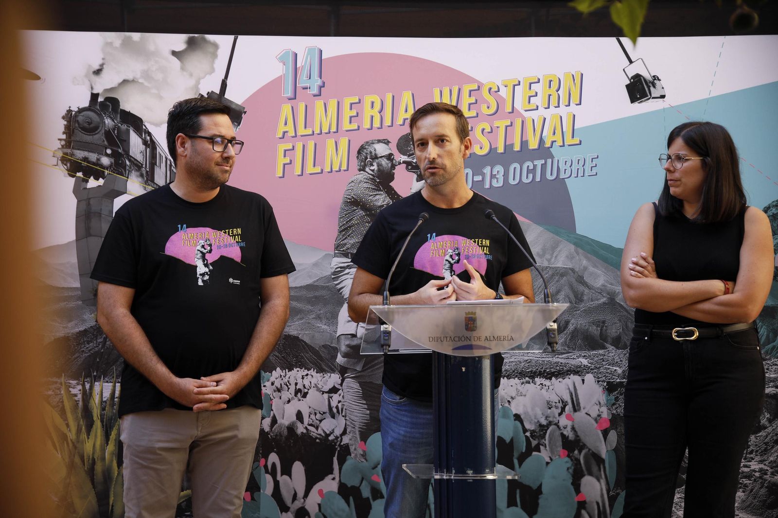 Las imágenes de la presentación de la XIV edición del Almería Western Film Festival