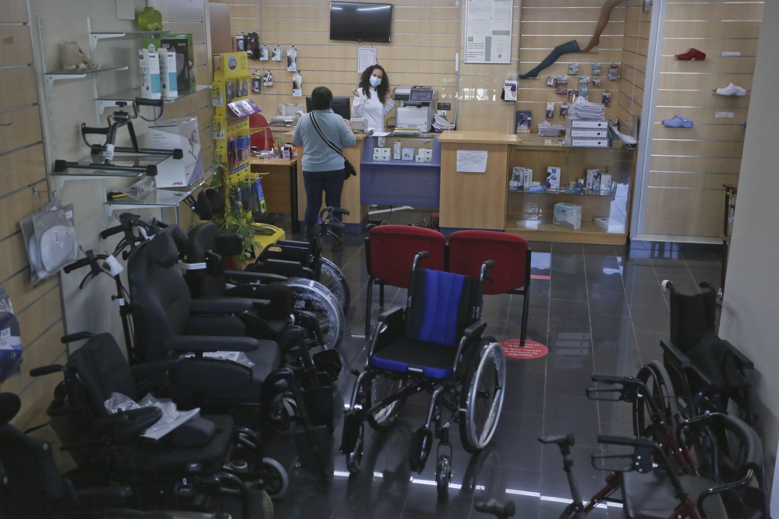 Una ortopedia de Málaga.