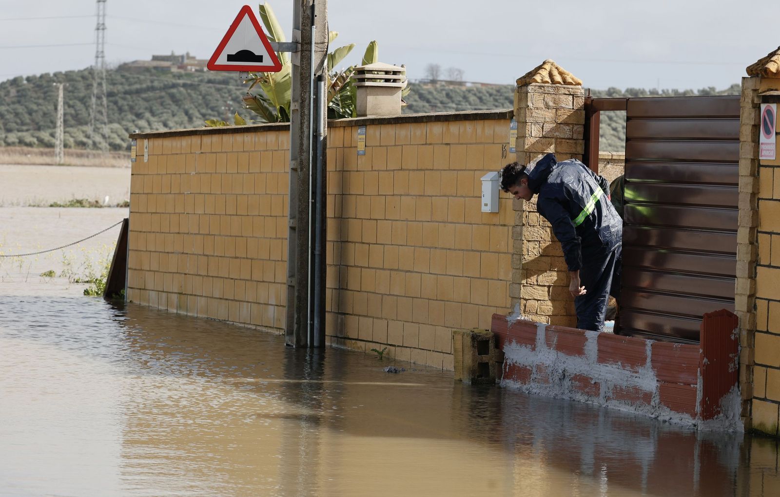 Las fotos de las inundaciones en el Palmar de Troya por la borrasca Leonardo