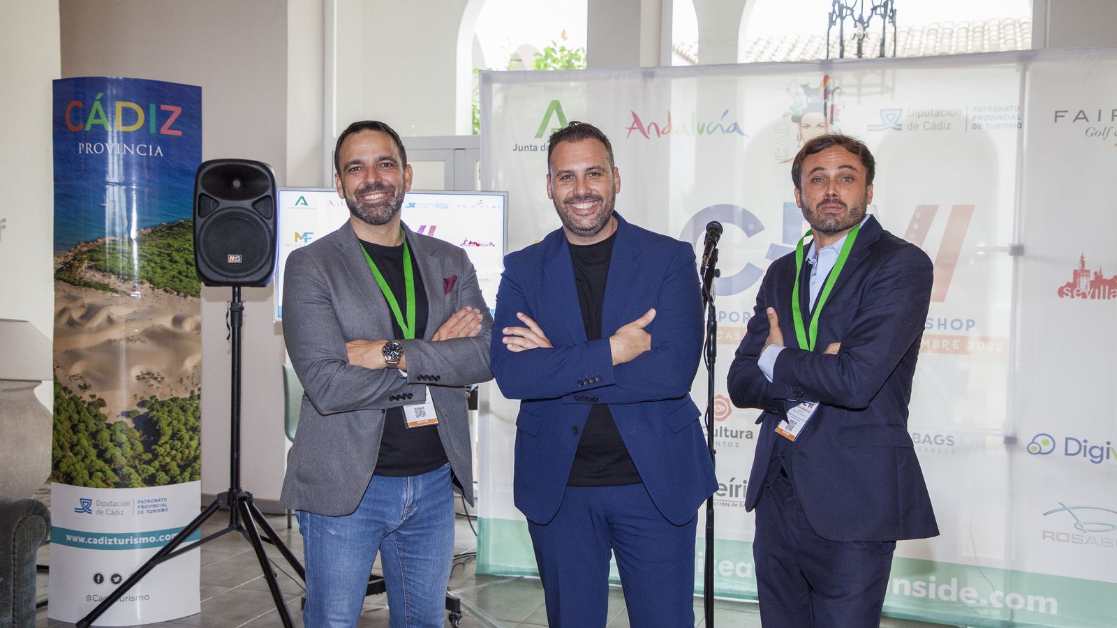 Varios de los organizadores del evento que tuvo lugar en el hotel Fairplay.