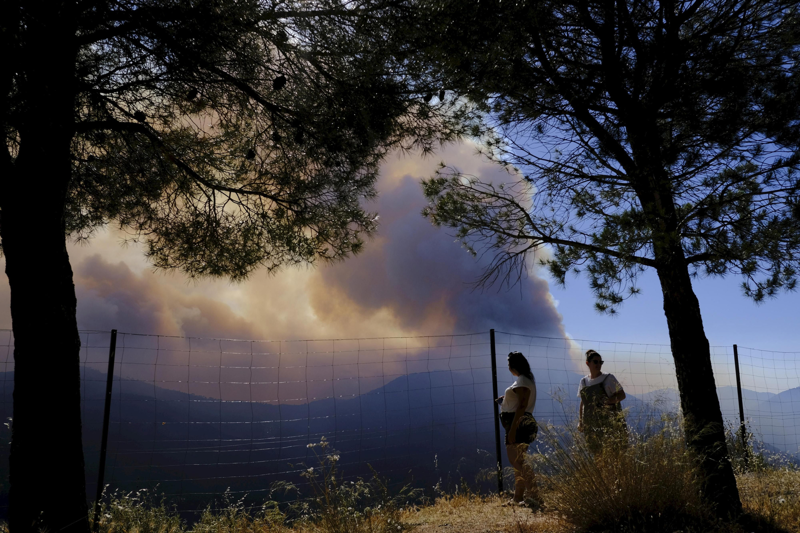 Las fotos de la evolución del incendio de Sierra Bermeja