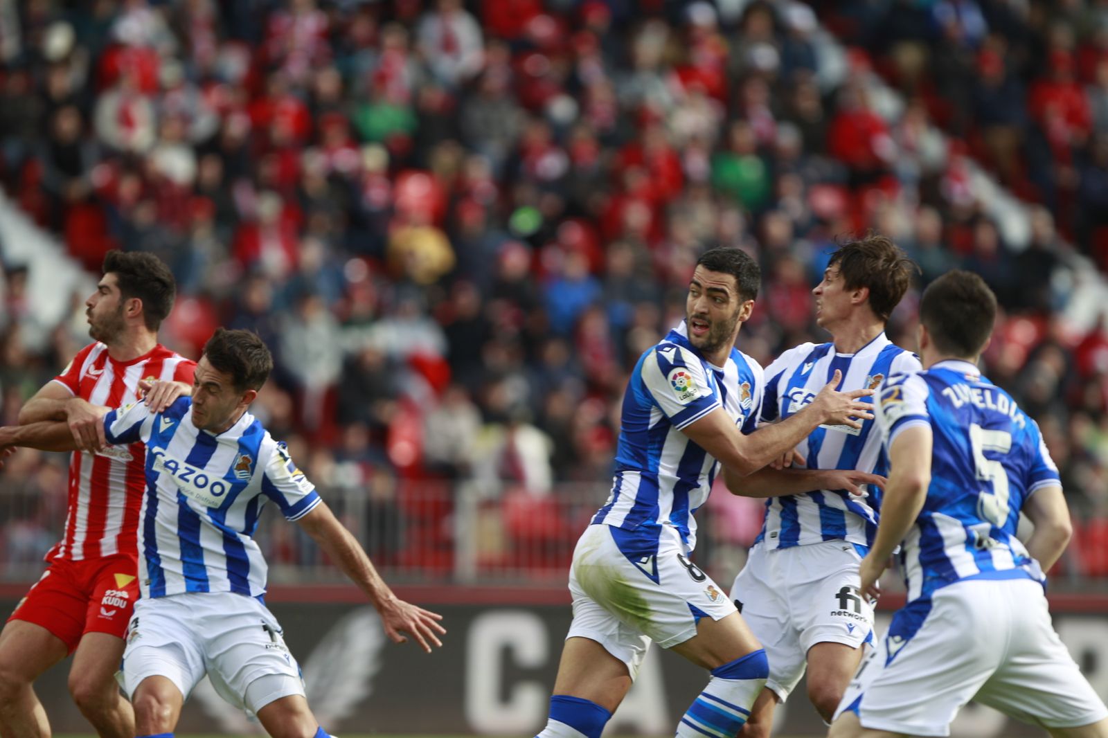 Imágenes del partido U.D. Almería-Real Sociedad