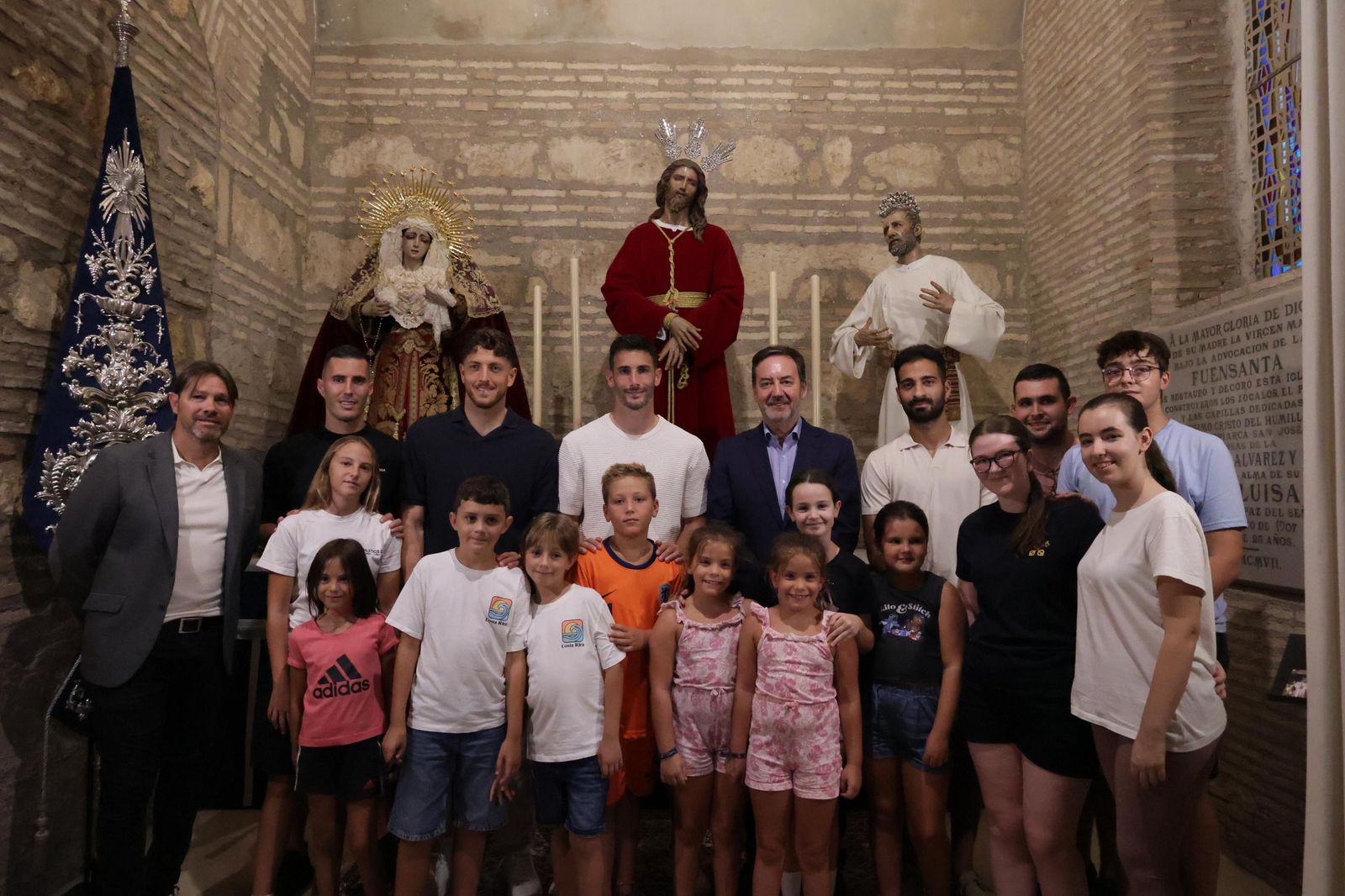 Las fotos de la visita del Córdoba CF al Santuario de la Virgen de La Fuensanta