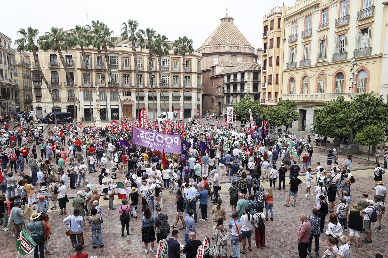La manifestación del 1º de mayo de Málaga, en fotos
