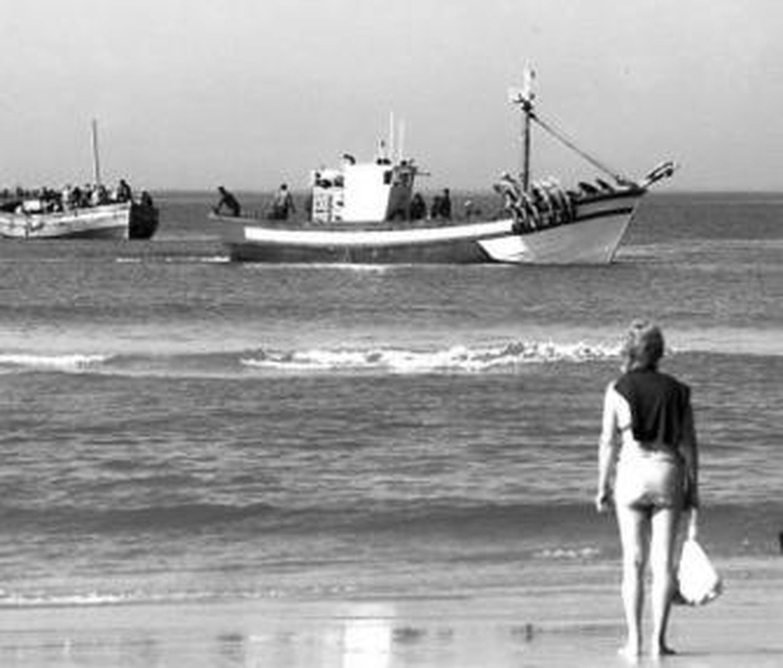 Imagen de archivo de pescadores de Conil.