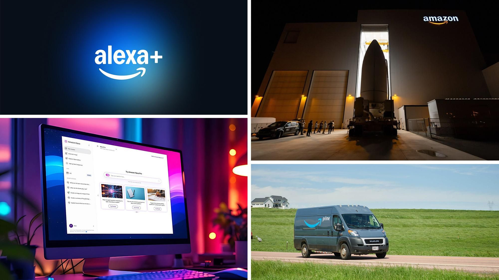 Distintas ramas de negocio de Amazon.