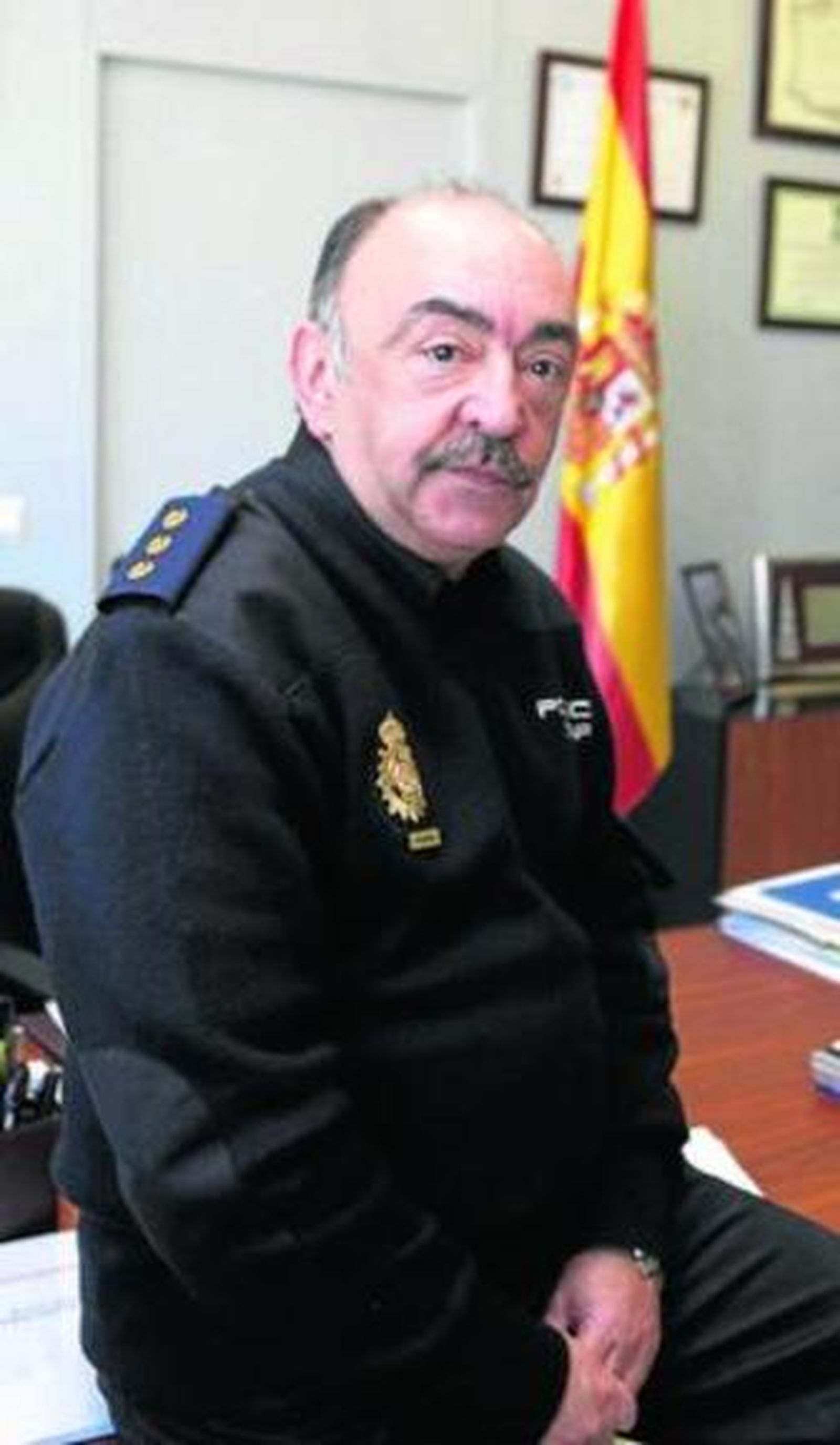 Pedro Luis Mélida, en su despacho de la calle Palmita.