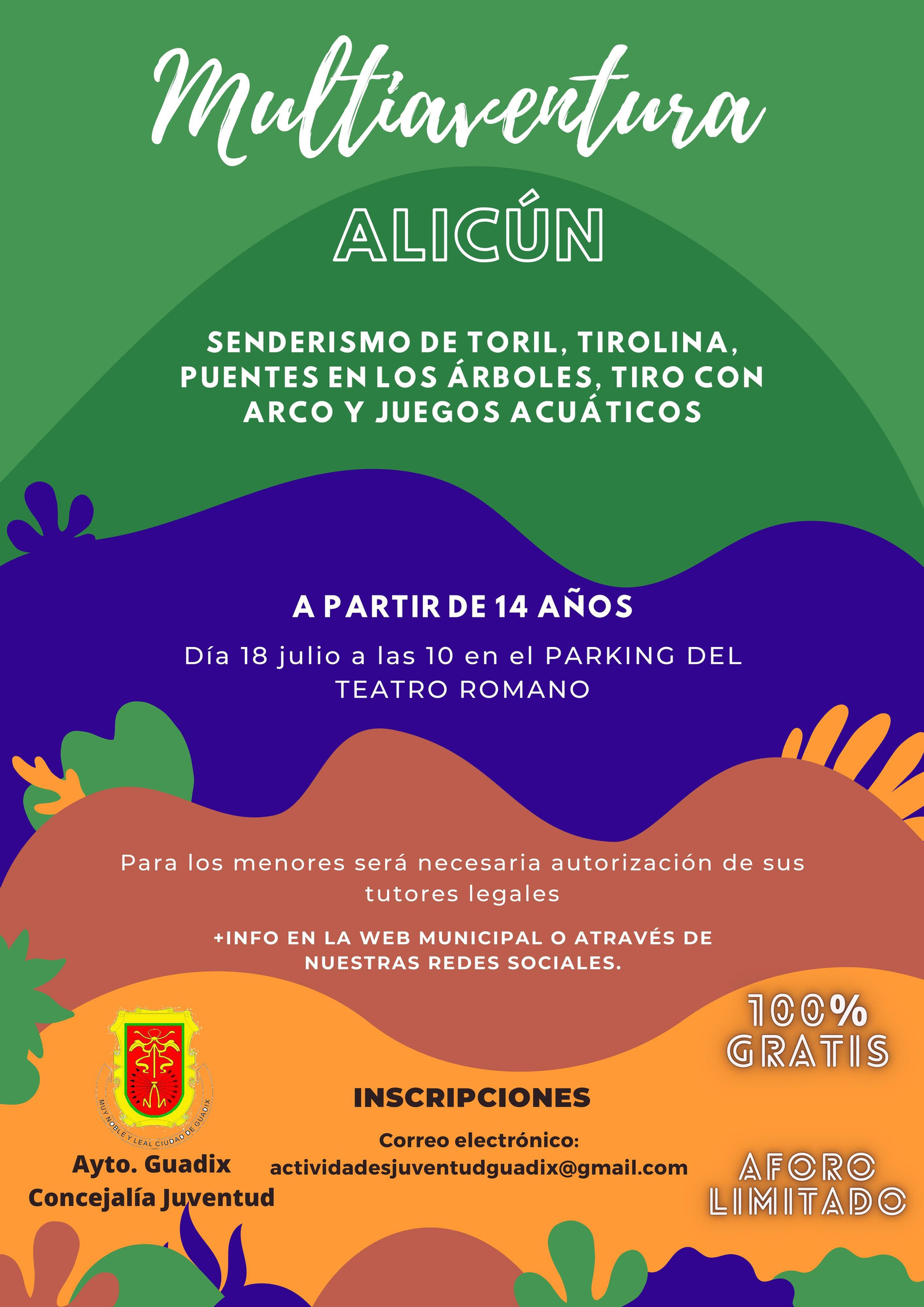 Cartel de la actividad programada por el Ayuntamiento de Guadix