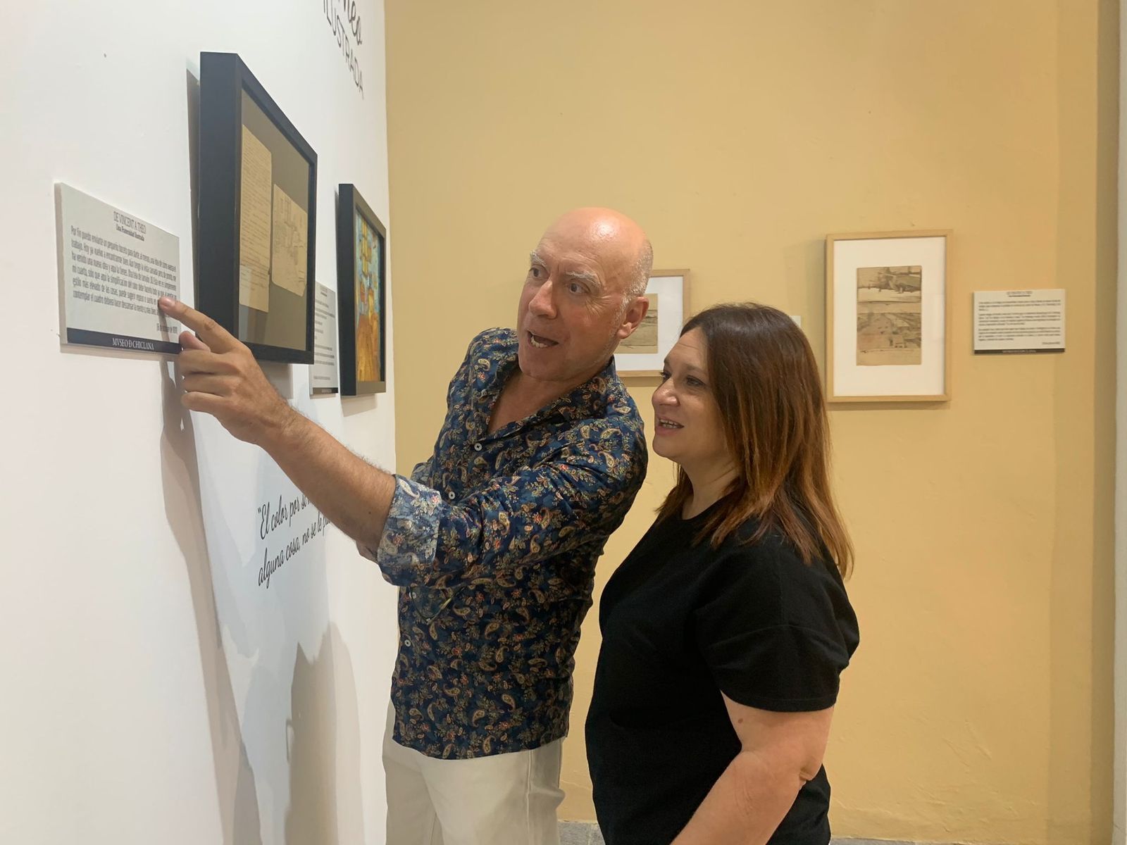 La concejala Susana Rivas, durante la presentación de la exposición ‘De Vincent a Theo. Una fraternidad ilustrada’.