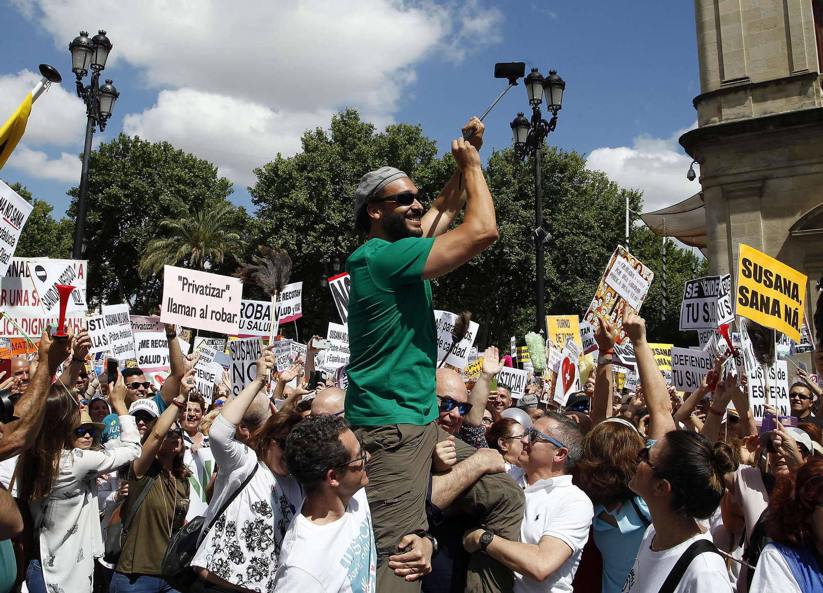 La manifestación contra los recortes en la Sanidad pública