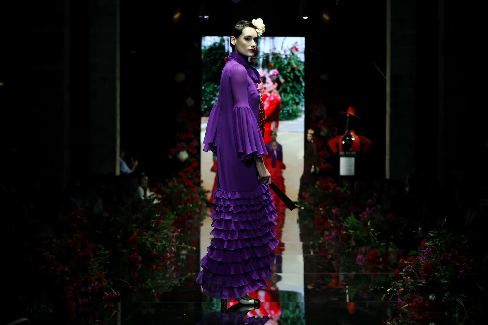 Desfile de Delia Flamenca Pol Núñez en la Pasarela Flamenca Tío Pepe Jerez 2024