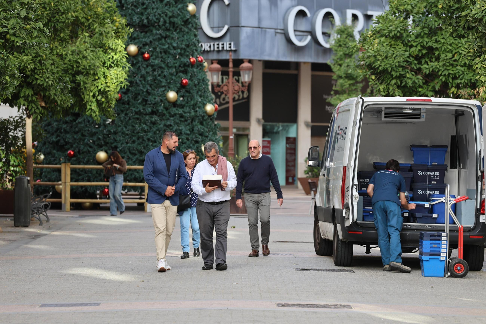 Ambiente en Huelva a primera hora de la tarde.