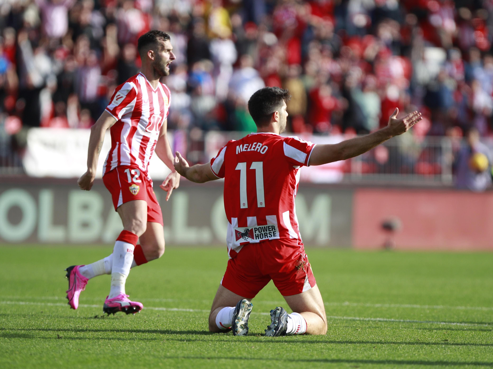Las mejores imágenes del partido de fútbol U.D. Almería-Girona F.C.