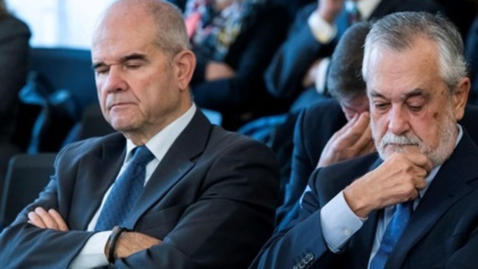 Manuel Chaves y José Antonio Griñán, en la última sesión del juicio de los ERE.