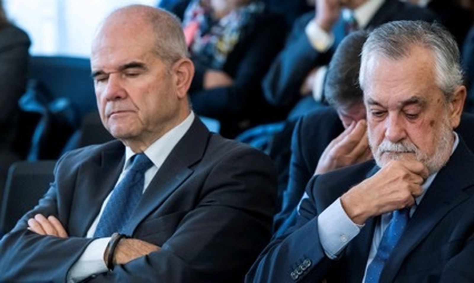 Manuel Chaves y José Antonio Griñán, en la última sesión del juicio de los ERE.