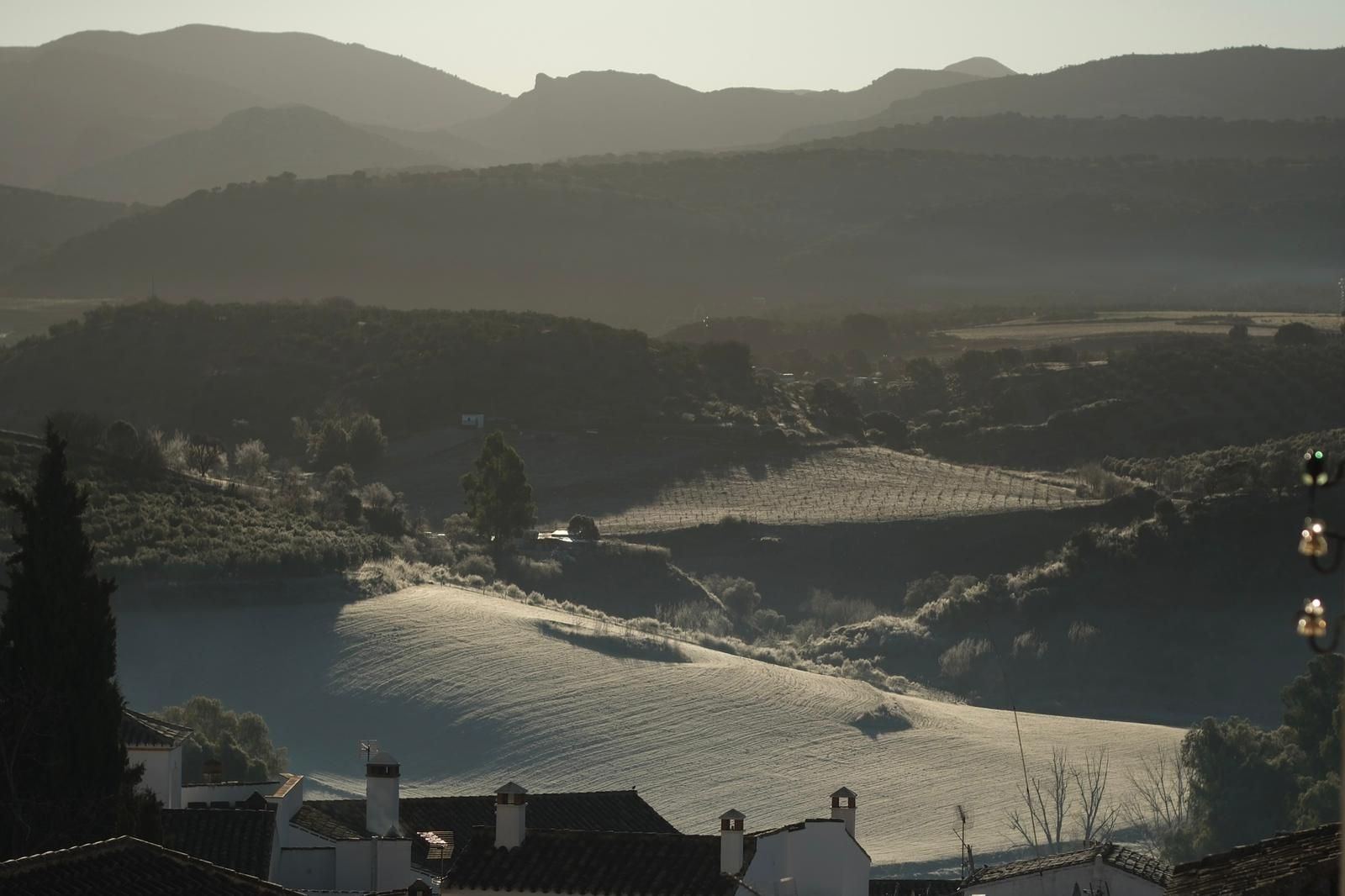 Nieve en el interior de Málaga.