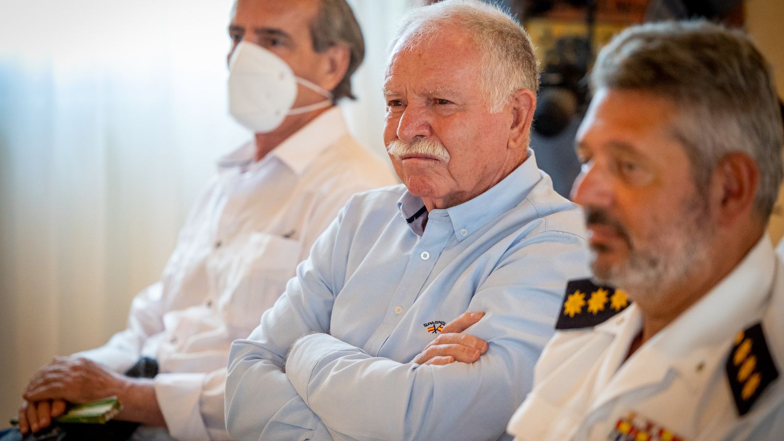 El guardia civil José Morán fue uno de los agentes que intervino en la zona del accidente.