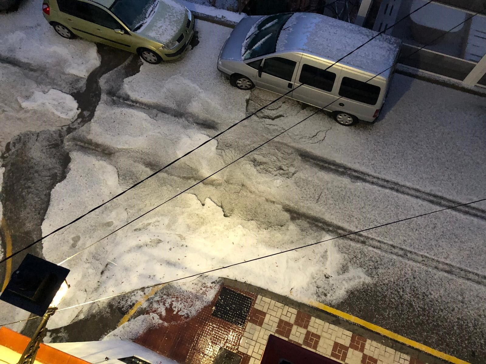 Granizada en Málaga, en fotos