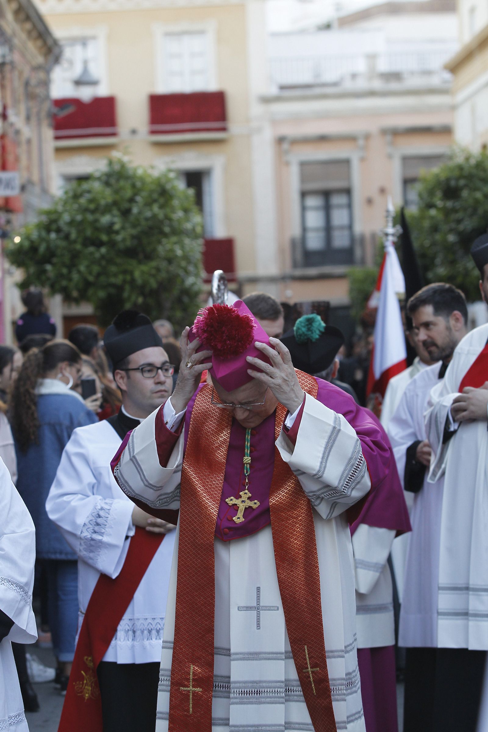 Imágenes de la Procesión del Entierro, Viernes Santo. Semana Santa Almería 2019