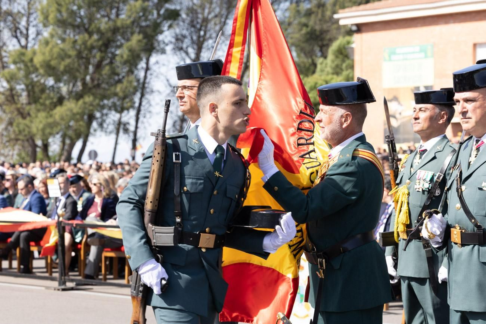 Jura de bandera de la 130ª promoción de guardias civiles de la Academia de Baeza