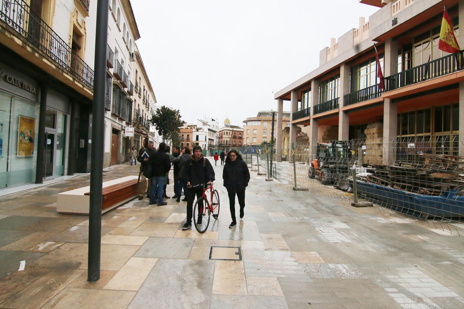 Detalle de la calle Capitulares tras su apertura a finales de la semana pasada.