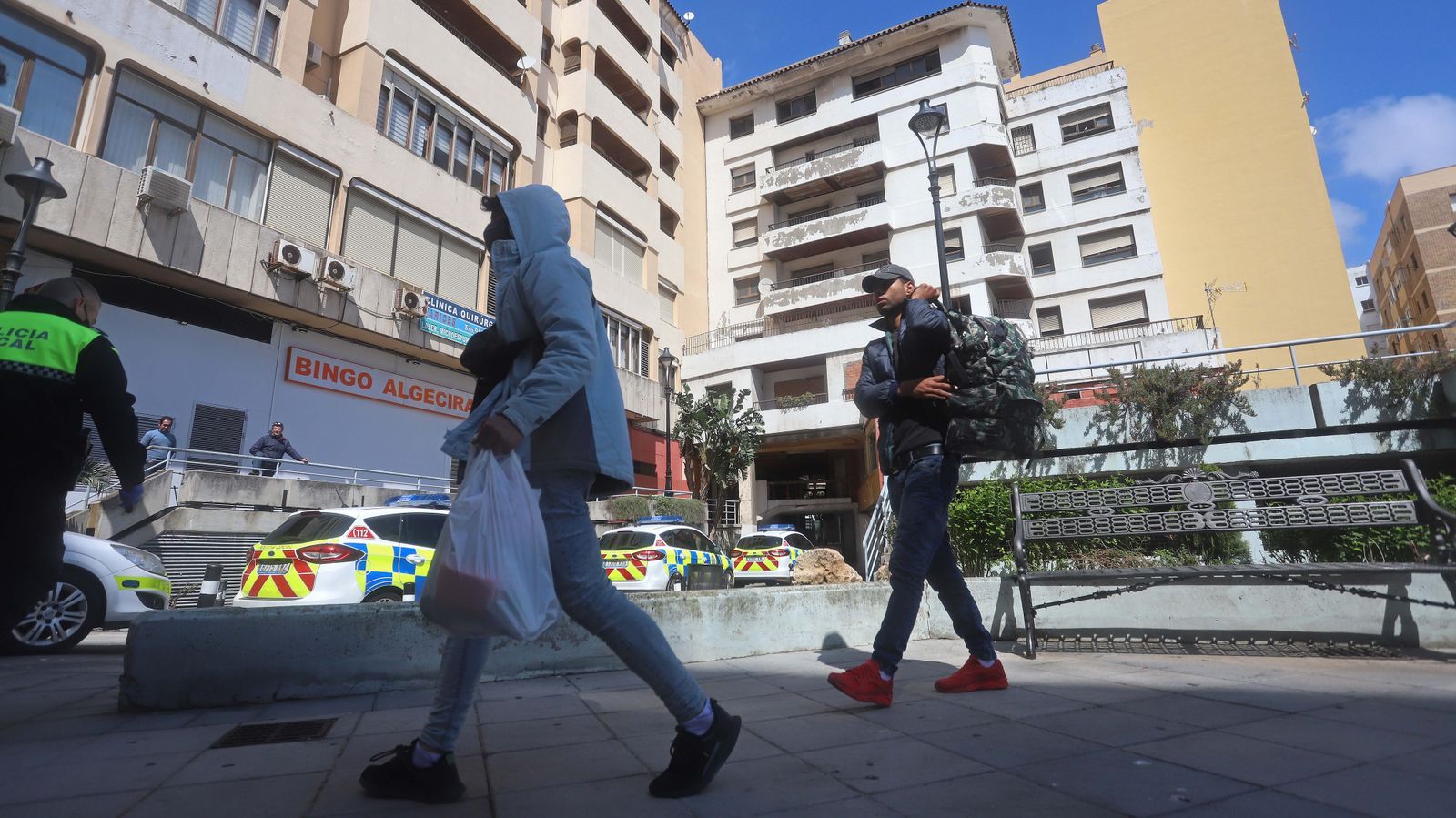 Desalojo del edificio La Escalinata