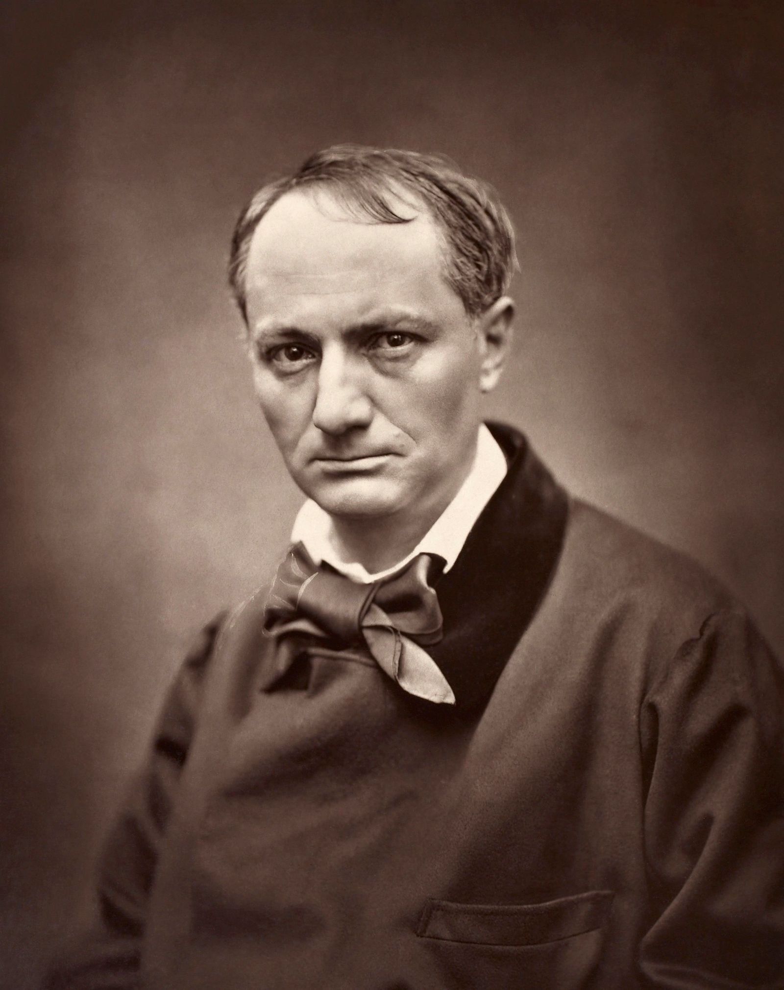 Baudelaire, que nació el 9 de abril de 1821, en un célebre retrato de 1863.