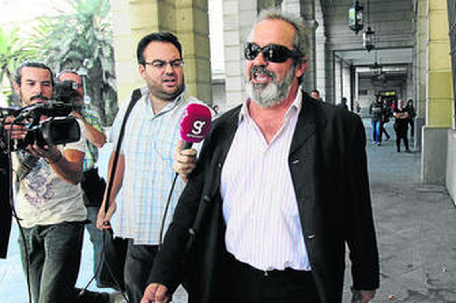 Juan Lanzas en el juzgado de Sevilla el pasado marzo.