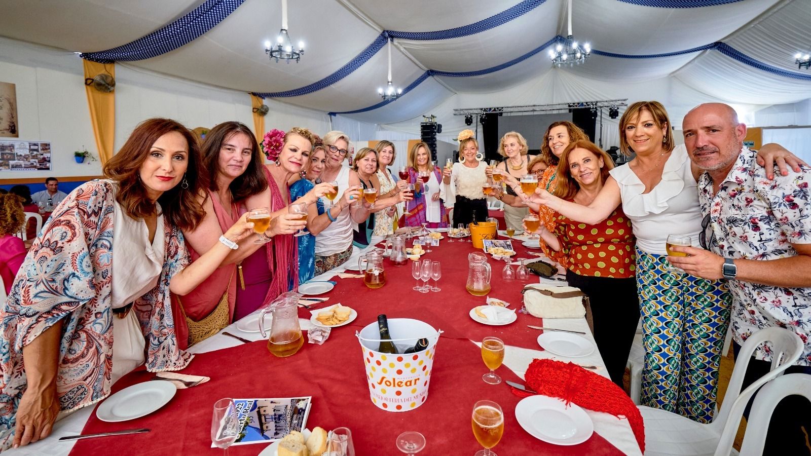 Personal del Servicio de Paritorio del Hospital de Puerto Real en la comida de Feria