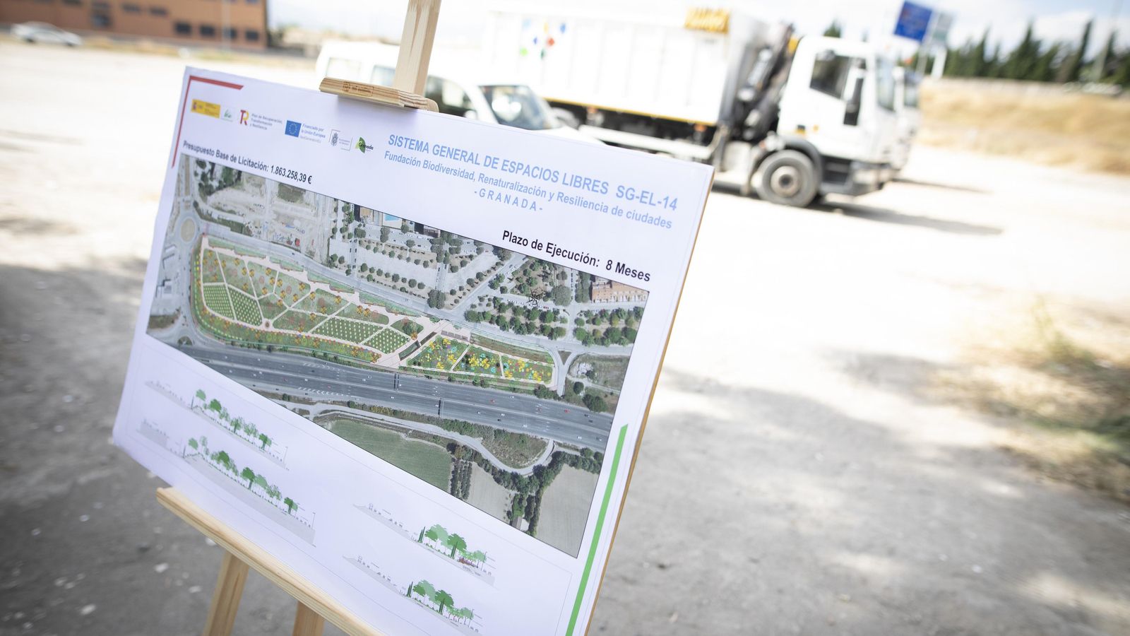 Cartel informativo del proyecto