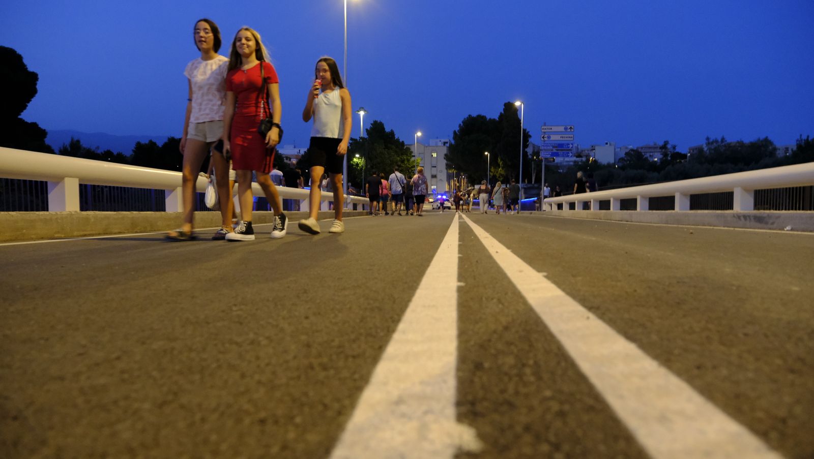 Imágenes de la inauguración del puente que une Huércal de Almería y Viator