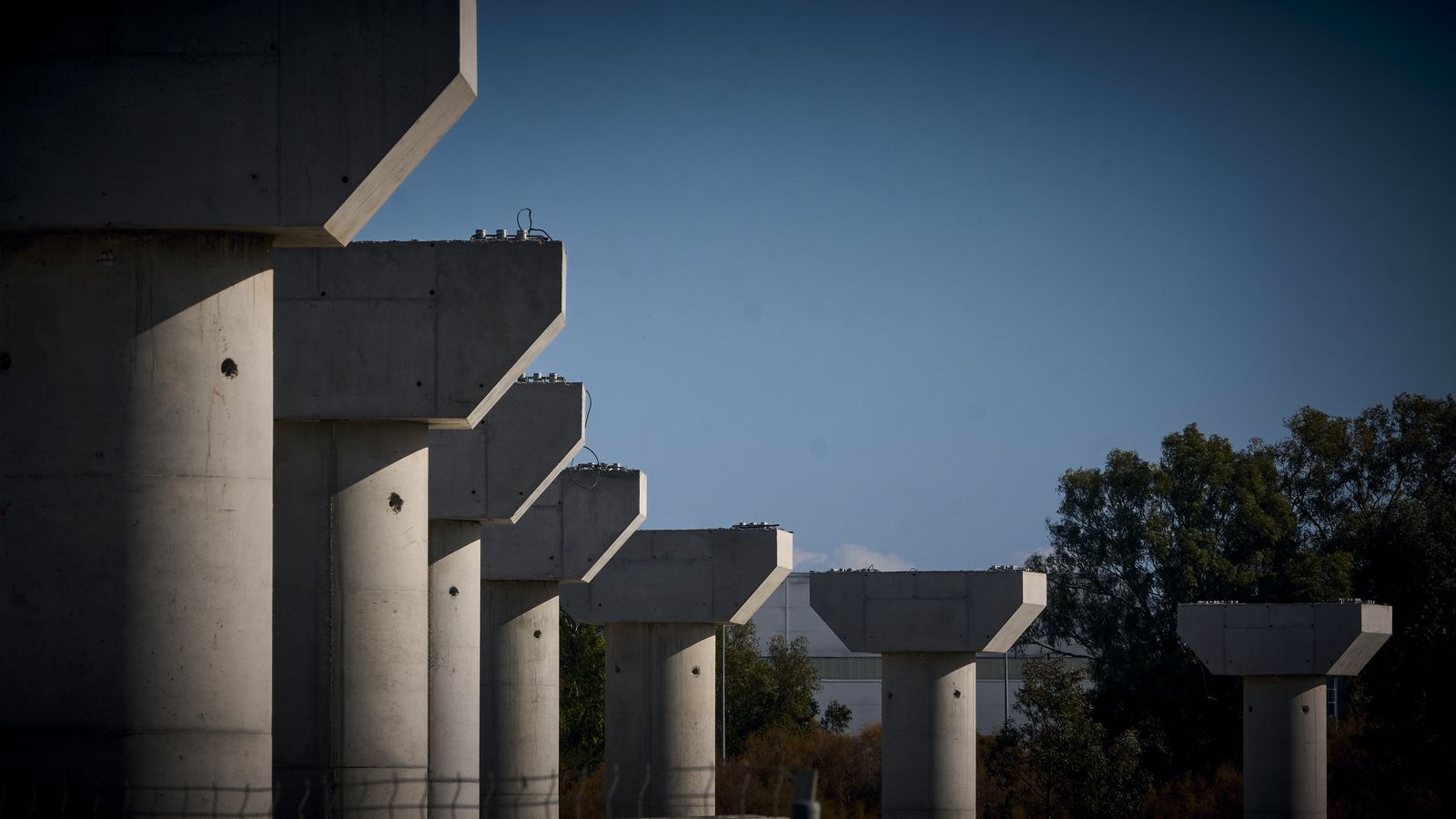 Imágenes del estado actual de la obra del trazado ferroviario de La Cabezuela