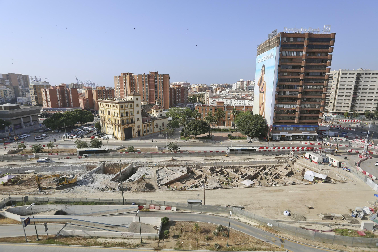 Las fotos de los restos arqueológicos en la obra del Metro de Málaga