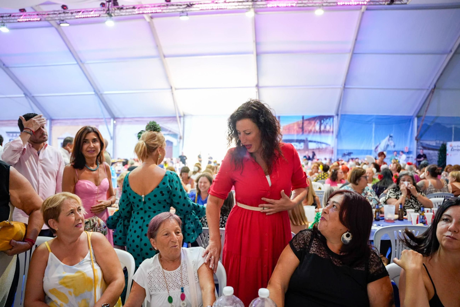 Las fotos de la comida de homenaje a la mujer en la Feria de Almería