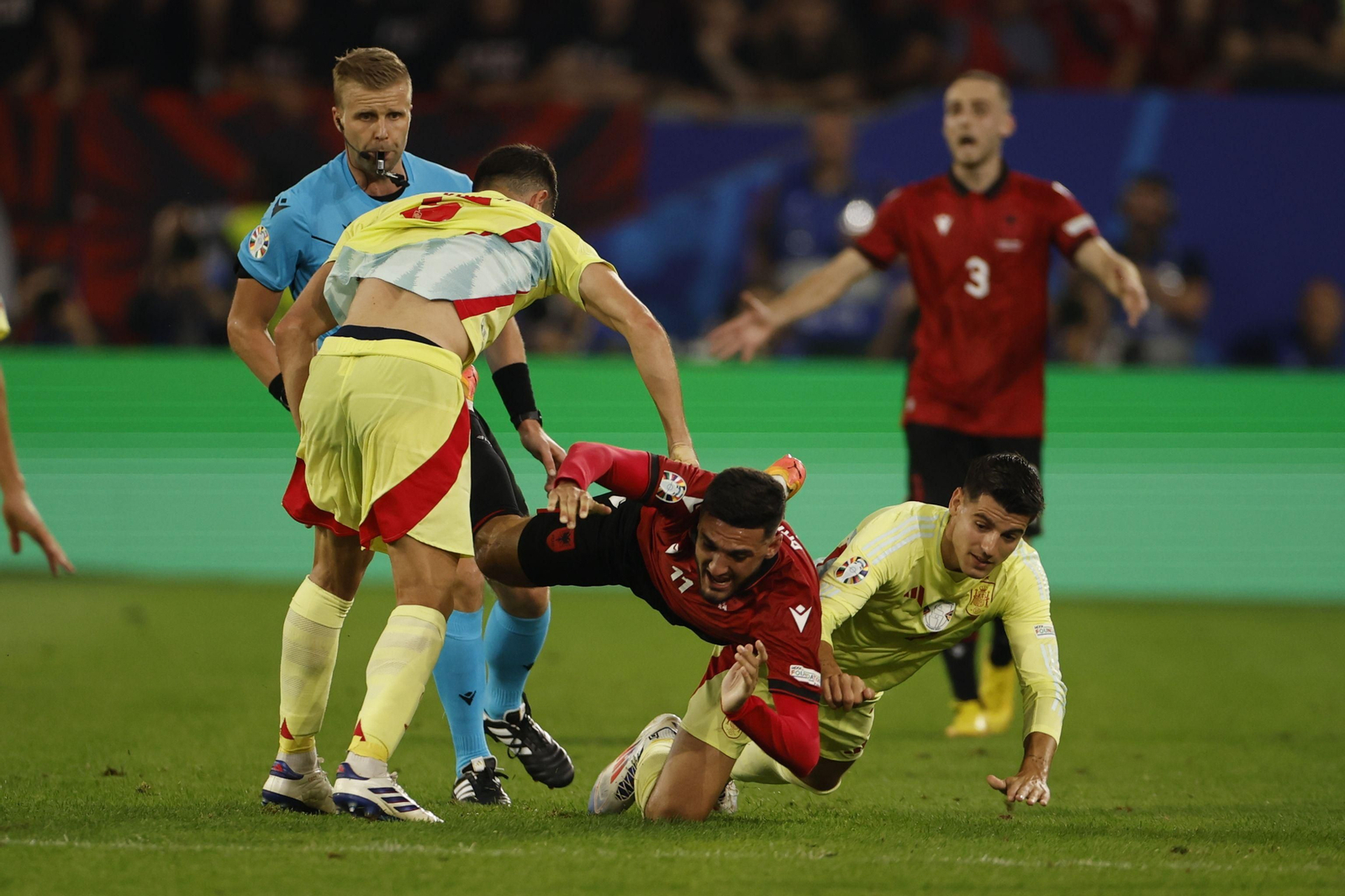 Las fotos del Albania - España