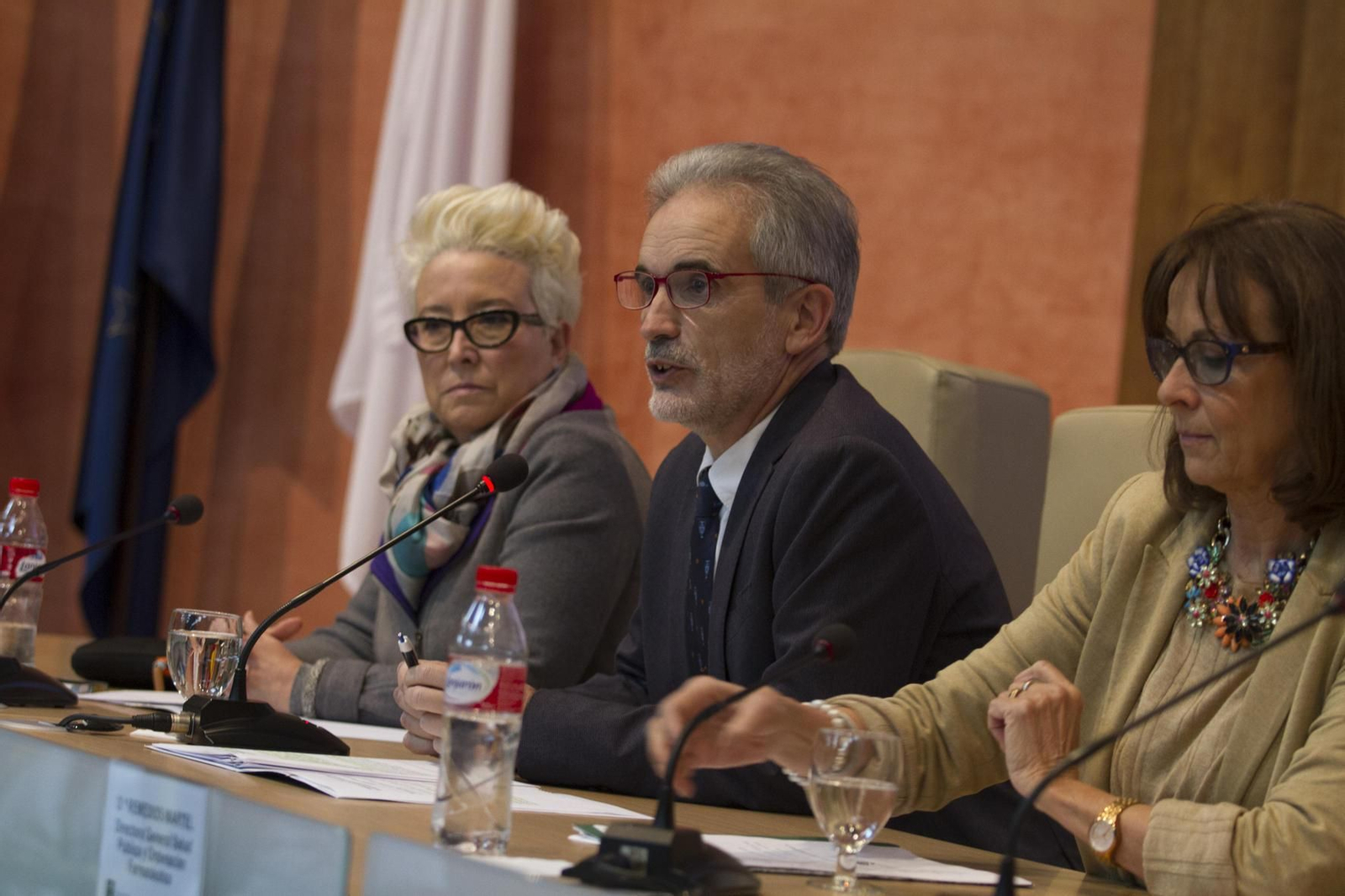 El consejero de Salud, Aquilino Alonso, ayer en la jornada.