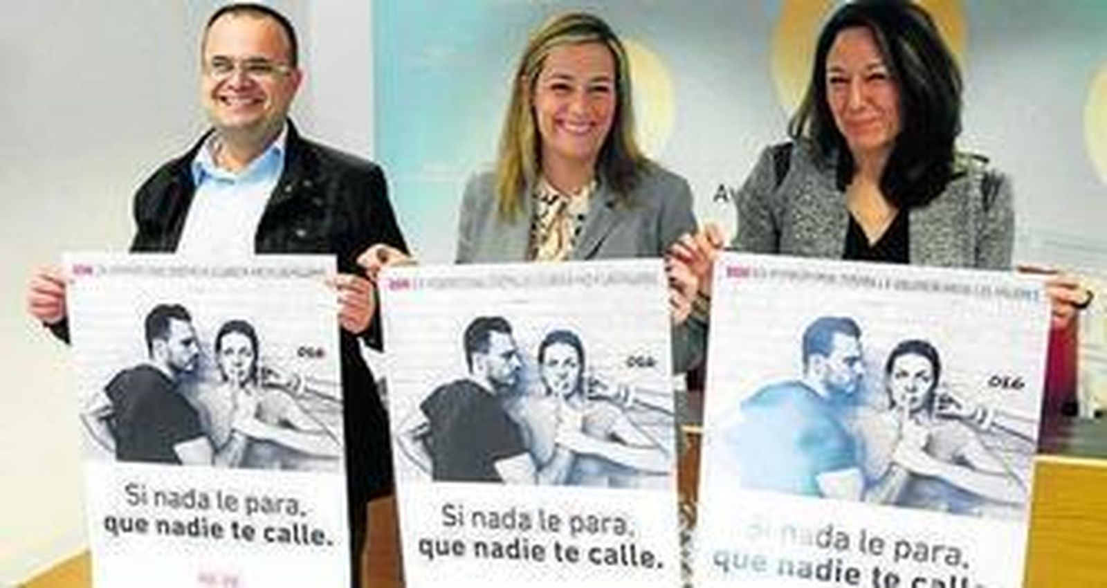 La delegada, Myriam Díaz, (en el centro) presentó ayer el cartel.