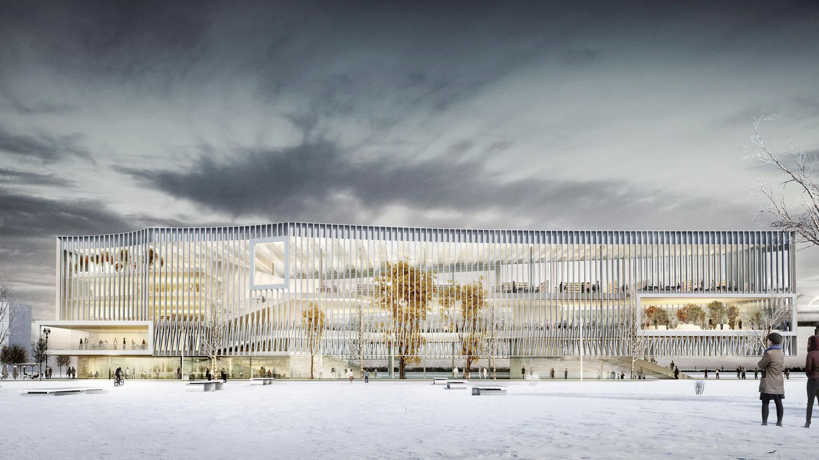 Learning Center de la Universidad Paris Saclay (Premio de arquitectura española internacional 2017). MGM + Beaudouin Architectes.